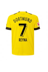 Borussia Dortmund Giovanni Reyna #7 Fotballdrakt Hjemme Klær 2022-23 Korte ermer